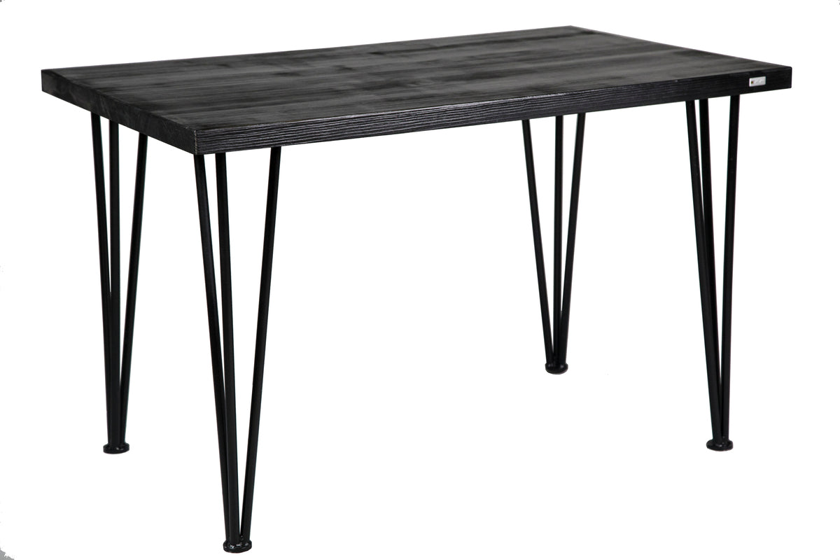 Black Hairpin Wooden Desk